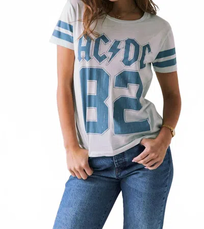 Chaser Women's Acdc 1982 Tour Top In Blue In White