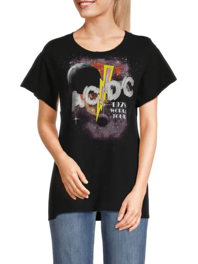 Chaser Women's Acdc Crewneck Tee In Black