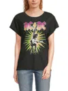 Chaser Women's Ac/dc Graphic T-shirt In Licorice