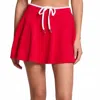Chaser Ace Mini Skort In Red In Red