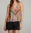 Chaser Women's Carmel Paradise Mystic Tank Top In Breezy Paradise In Multi