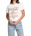 Chaser Women's Coca Cola Wild West Top In White In White