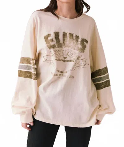 Chaser Women's Elvis Long Sleeve Tee In Beige In Brown