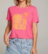 Chaser Women's Frutta Fresca Top In Raspberry In Pink