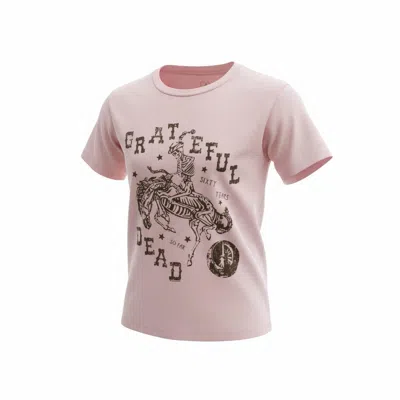 Chaser Women's Graphic Grateful Dead Top In Pink Salt