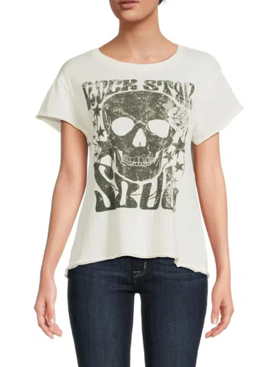 Chaser Women's Graphic Tee In Cream