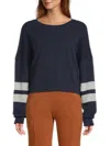 Chaser Women's Ramone Fleece Sweatshirt In Indigo