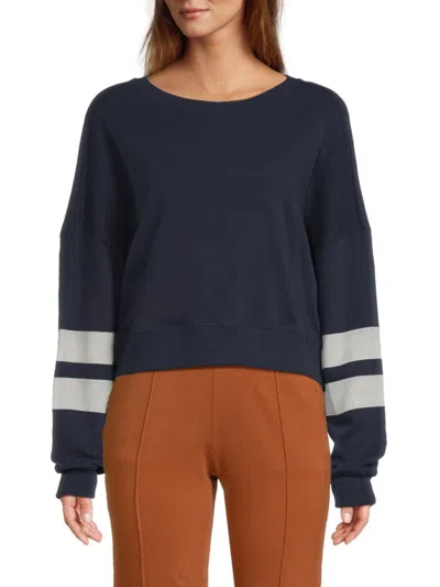 Chaser Women's Ramone Fleece Sweatshirt In Indigo