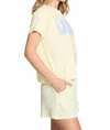 Chaser Women's Vino Top In Yellow In White