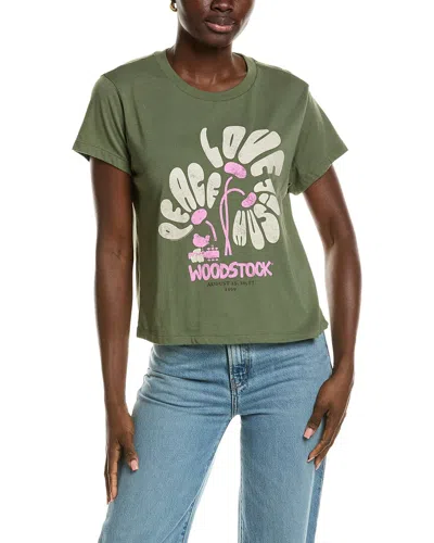 Chaser Woodstock Festival Flower T-shirt In Green