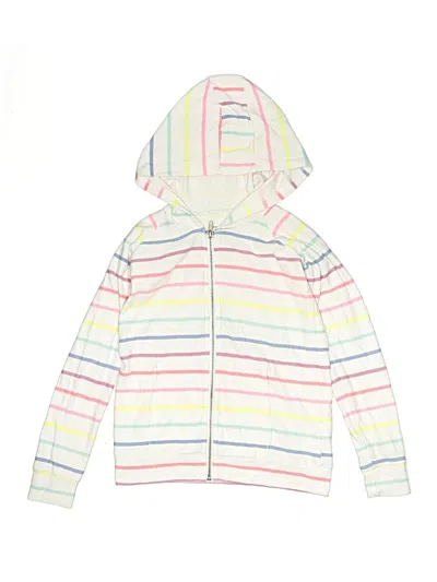 Pre-owned Chaser Kids' Zip Up Hoodie In White