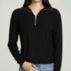 CHASER ZIP UP MOCK NECK LONG SLEEVE PULLOVER