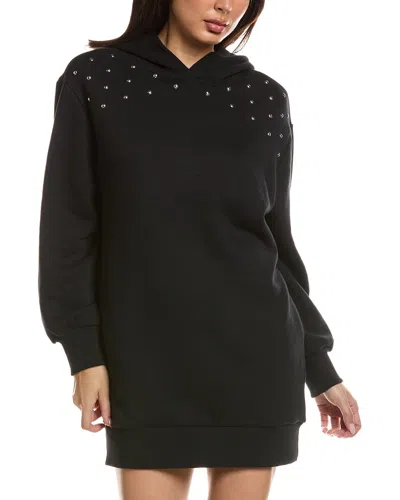 Chaser Zuma Terry Aster Hoodie Dress In Black