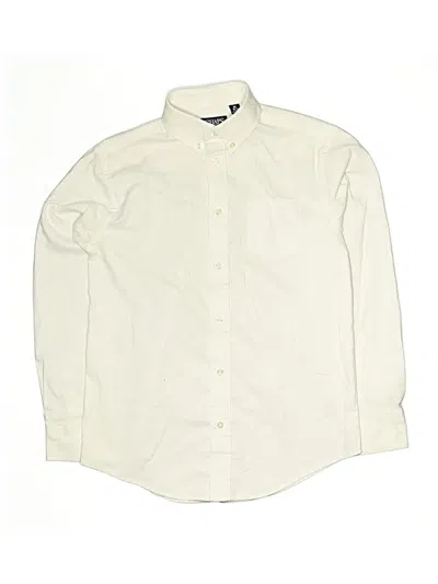 Pre-owned Chassè Kids' Long Sleeve Button Down Shirt In White