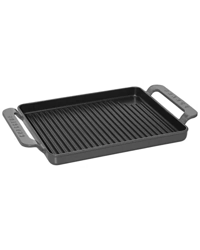 Chasseur 10in Enameled Cast Iron Grill In Black