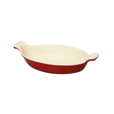 Chasseur 1.3 Qt. Cast Iron Au Gratin Dish In Red
