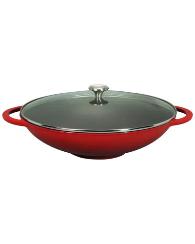 Chasseur 16in French Enameled Cast Iron Wok