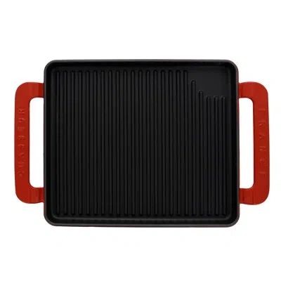 Chasseur 8.5 In. Cast Iron Rectangular Griddle In Gray