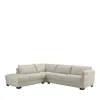 Chateau D'ax Chateaux D'ax Pavia Leather Sectional Sofa In Leather White Mf