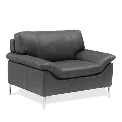 Chateau D'ax Corsica Chair In Leather  Graphite