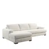 Chateau D'ax Eden 2 Piece Sectional In Cream Boucle