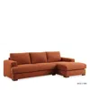 Chateau D'ax Eden 2 Piece Sectional In Rust