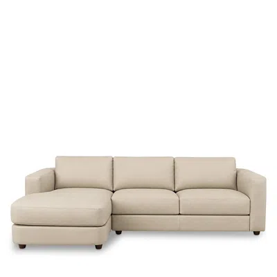 Chateau D'ax Fortezza 2 Piece Leather Sectional In Brown