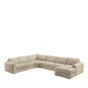 Chateau D'ax Greyson 4-piece Sectional - Exclusive In Mf White