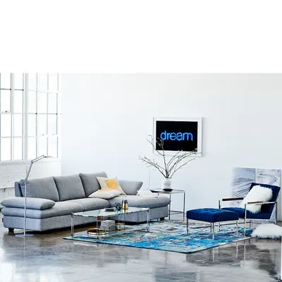 Chateau D'ax Mason 4-piece Sectional In Mist