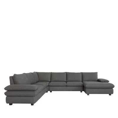 Chateau D'ax Mason 4-piece Sectional In Tun  Ivory