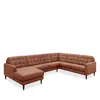 Chateau D'ax Massimo 3 Piece Sectional In Whiskey