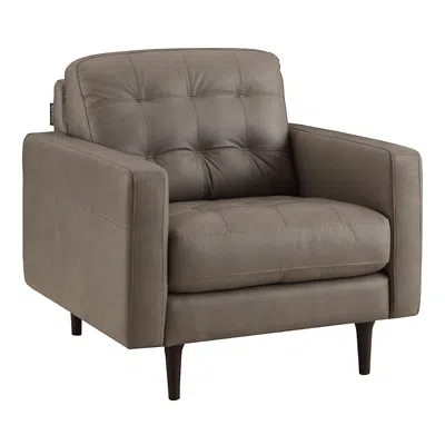 Chateau D'ax Massimo Leather Chair In Cream