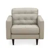 Chateau D'ax Massimo Leather Chair In Oyster