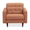 Chateau D'ax Massimo Leather Chair In Whiskey