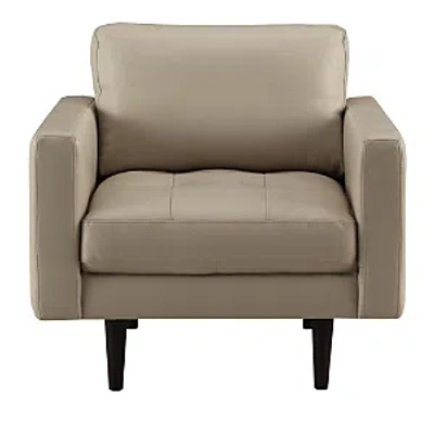 Chateau D'ax Rotolo Leather Chair In Oyster