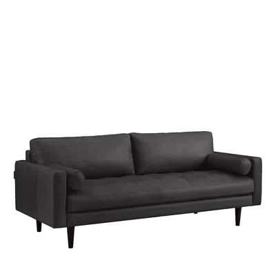Chateau D'ax Rotolo Leather Sofa In Oxford