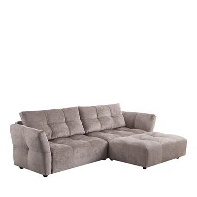 Chateau D'ax Santino 3 Piece Sectional Sofa In X Grey