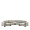 Chateau D'ax Velutto 5 Piece Sectional In Stone
