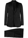 Château Lafleur-gazin Peak-lapel Single-breasted Blazer In Black