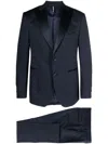 Château Lafleur-gazin Peak-lapel Single-breasted Blazer In Blau