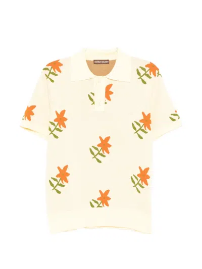 Chateau Orlando Floral Short-sleeve Polo Shirt In Pink