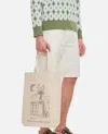 Chateau Orlando Fountain Tote Bag In Beige