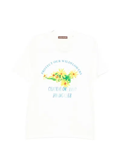 Chateau Orlando Graphic-print Cotton T-shirt In White