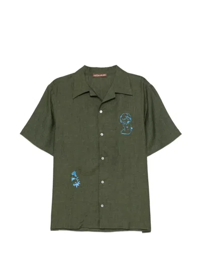 Chateau Orlando Logo-embroidered Shirt In Green