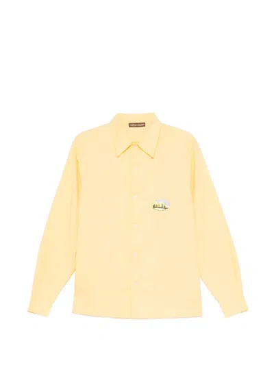 Chateau Orlando Logo-embroidered Shirt In Yellow