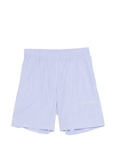 Chateau Orlando Logo-embroidered Shorts In Blue