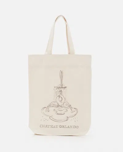 Chateau Orlando Nocturne Tote Bag In Beige