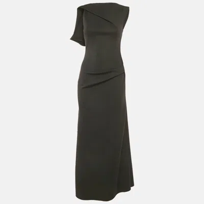 Pre-owned Chats By C.dam Black Jersey Sleeveless Maxi Dress S