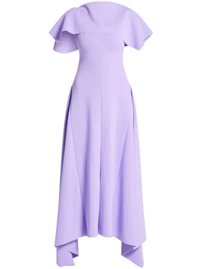 Chats By C.dam Cape-style Gown In 紫色