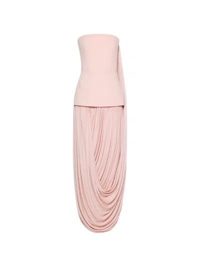 Chats By C.dam Draped Tube Dress In Multi